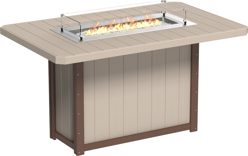 Lumin Fire Table 79 Rect. WWCBR Bar