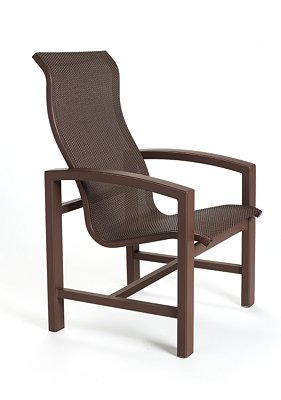 Lakeside Sling High Back Dining Chair