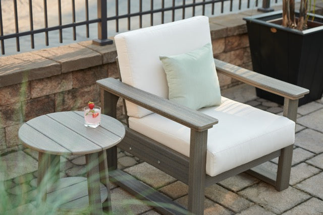 Lanai Deep Seating Chair Coastal Gray-Canvas 1