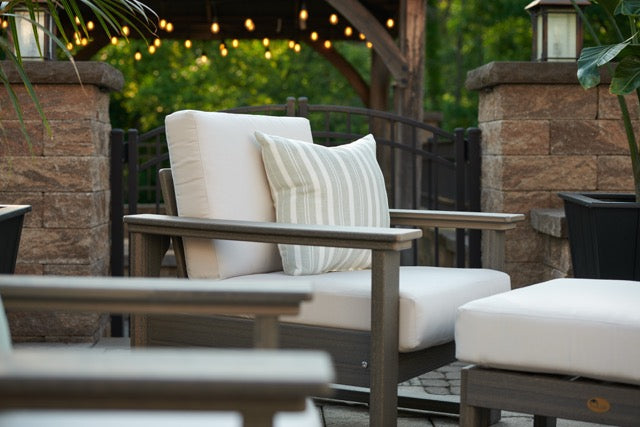 Lanai Deep Seating Chair Coastal Gray-Canvas 2