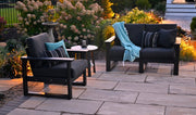 Lanai Deep Seating Chair Loveseat Black-Spectrum Carbon 2