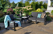 Lanai Deep Seating Chair Loveseat Black-Spectrum Carbon