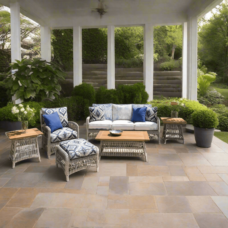 Lloyd Flanders Mackinac 6-Piece Woven Vinyl Sofa Set