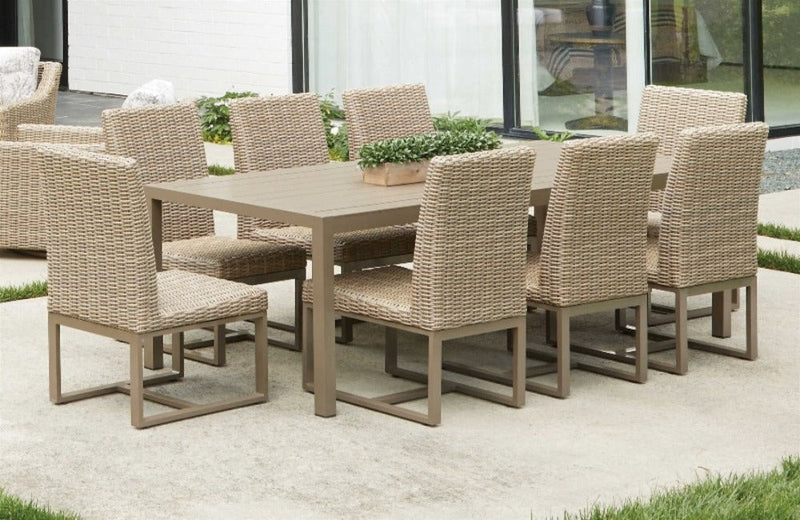 Lloyd Flanders Milan Woven Vinyl 9-Piece Dining Set