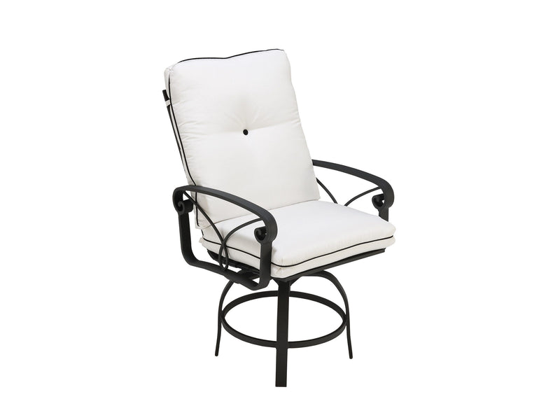 Palazzo Cushion High Back Swivel Balcony Stool