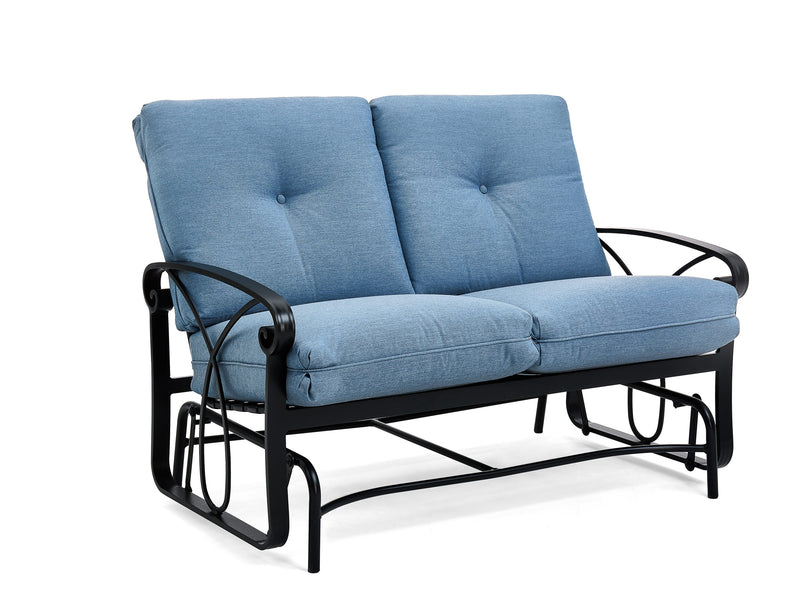 Palazzo Cushion Loveseat Glider