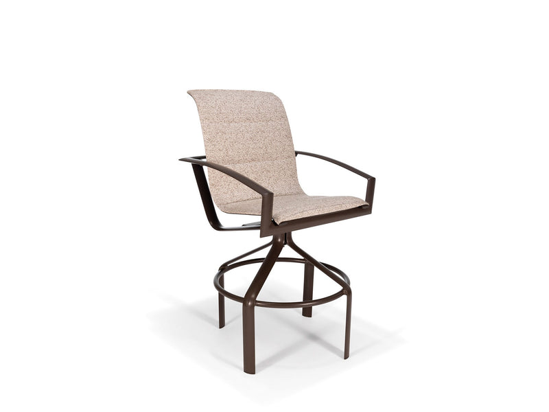 Icon Padded Sling High Back Swivel Bar Stool
