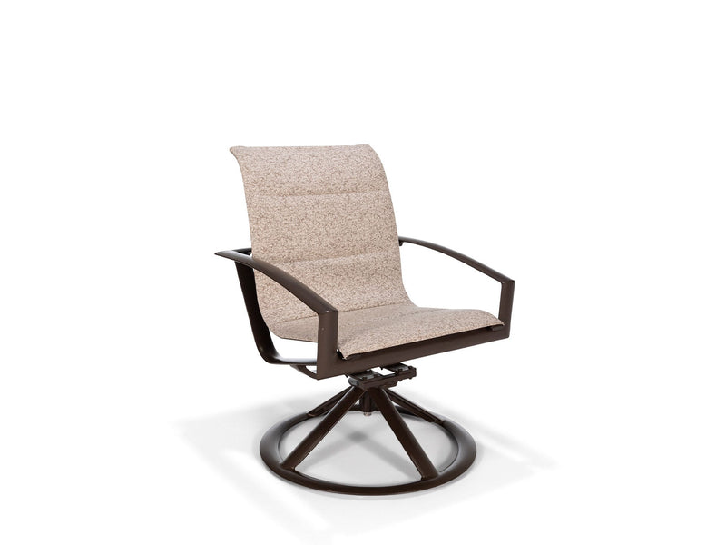 Icon Padded Sling High Back Swivel Rocker Dining Chair