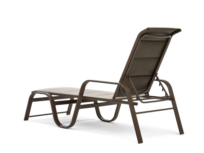 Key West Padded Sling Stackable Adjustable Chaise