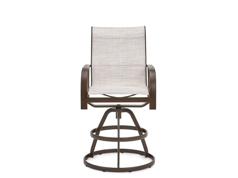 Key West Sling High Back Swivel Bar Stool