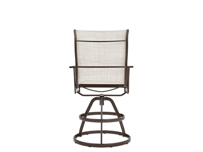 Key West Sling High Back Swivel Bar Stool