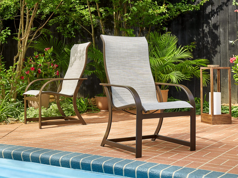 Key West Sling Ultra High Back Dining Chair