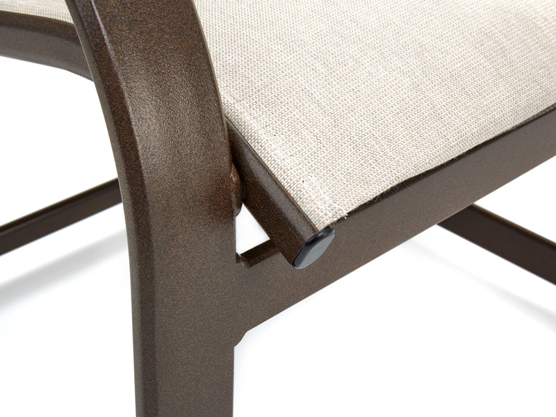 Key West Padded Sling Ultra High Back Dining Chair