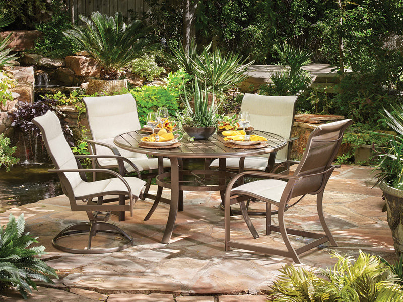 Key West Padded Sling Ultra High Back Dining Chair