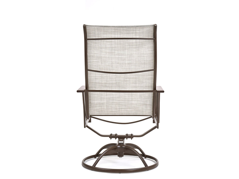 Key West Sling Ultra High Back Swivel Rocker Dining Chair