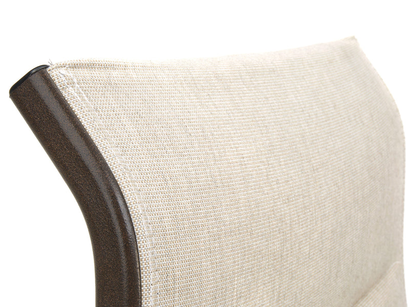 Key West Padded Sling Ultra High Back Swivel Rocker Dining Chair