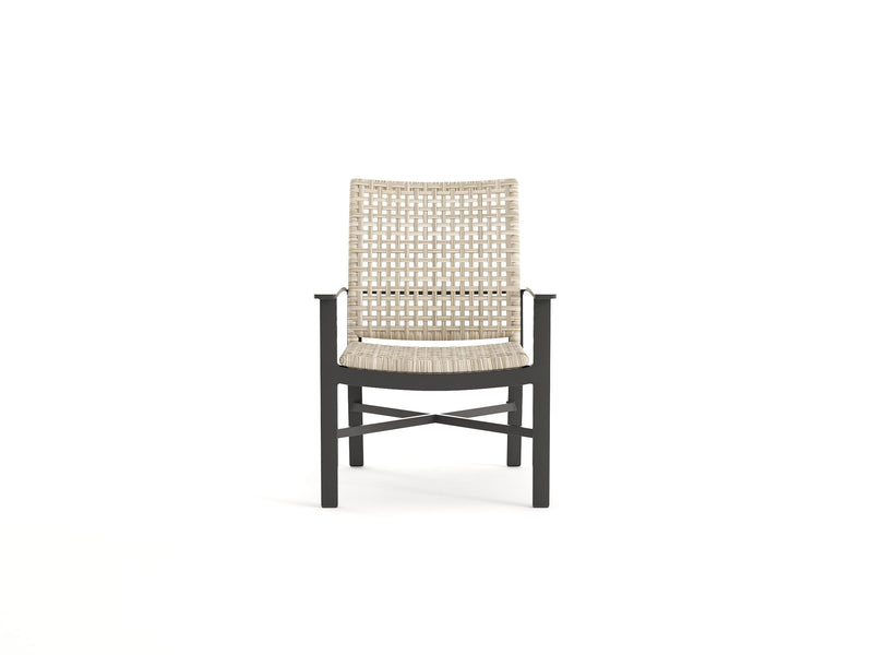 Jasper Woven Dining Stationary Arm Dining Chair