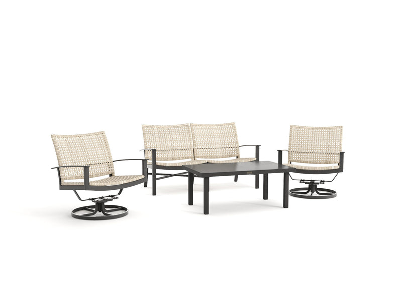 Jasper Woven Seating Swivel Lounge Chair