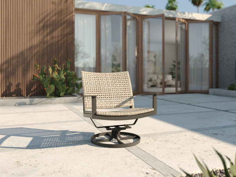 Jasper Woven Seating Swivel Lounge Chair