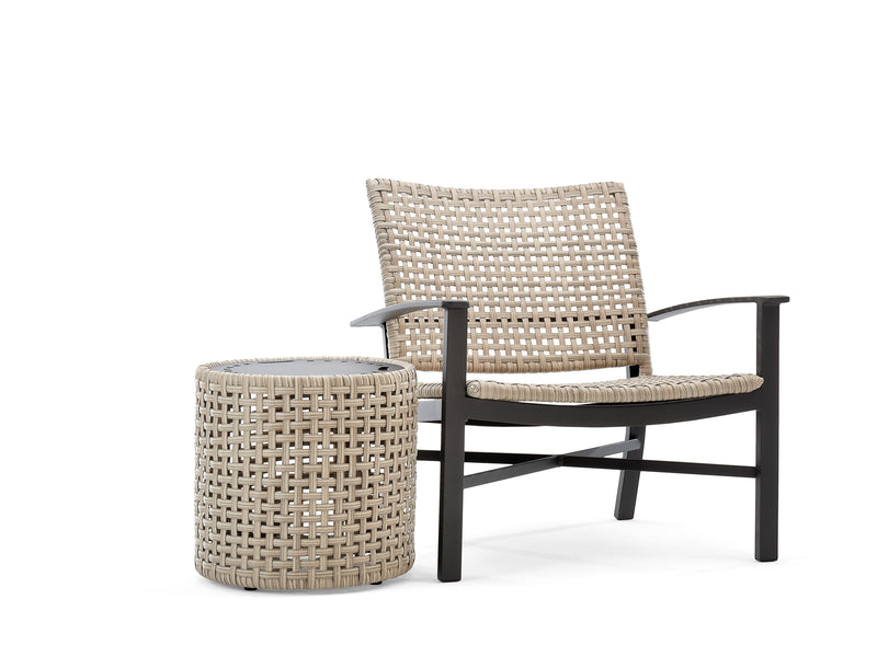 18" Round Woven Side Table