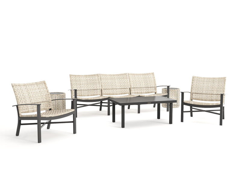 18" Round Woven Side Table