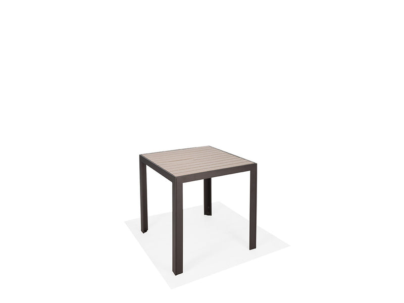 Hamilton 36" Sq. Balcony Height Table (HDPE) w/umb hole (surface mountable)