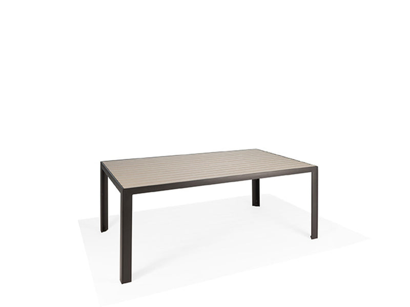 Hamilton 42" x 74" Rectangular Balcony Table (HDPE) w/umb hole