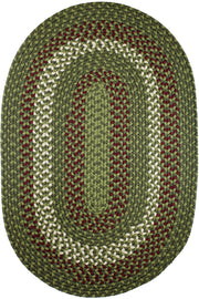 Manhattan Greenmarket braided indoor/outdoor rug by Rhody Rug — oval