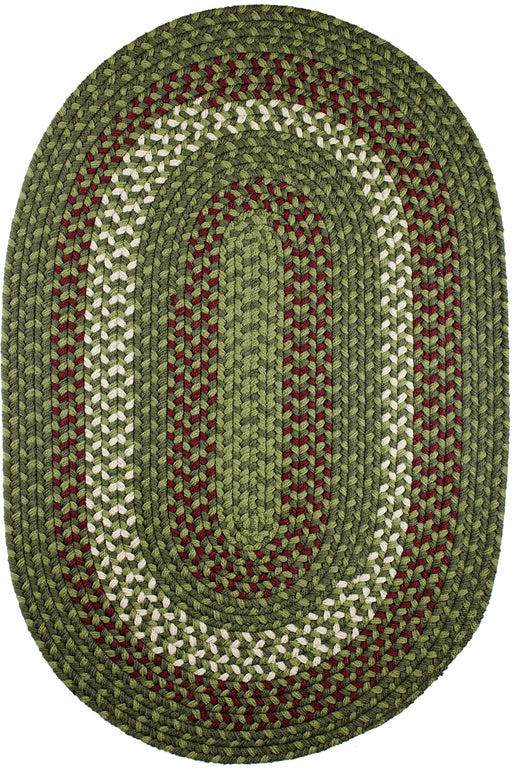 Manhattan Greenmarket braided indoor/outdoor rug by Rhody Rug — oval