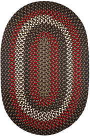 Manhattan Velvet braided indoor/outdoor rug by Rhody Rug — oval