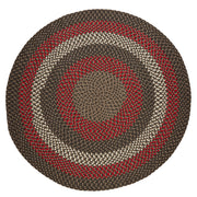 Manhattan Velvet braided indoor/outdoor rug by Rhody Rug — round