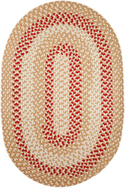 Manhattan Natural braided indoor/outdoor rug by Rhody Rug — oval