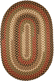 Mayflower Natural Earth braided indoor/outdoor rug by Rhody Rug — oval