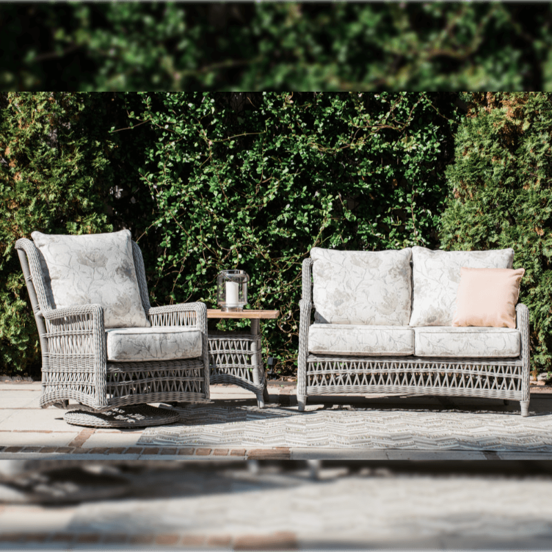 Lloyd Flanders Mackinac 3-Piece Woven Vinyl Loveseat Set