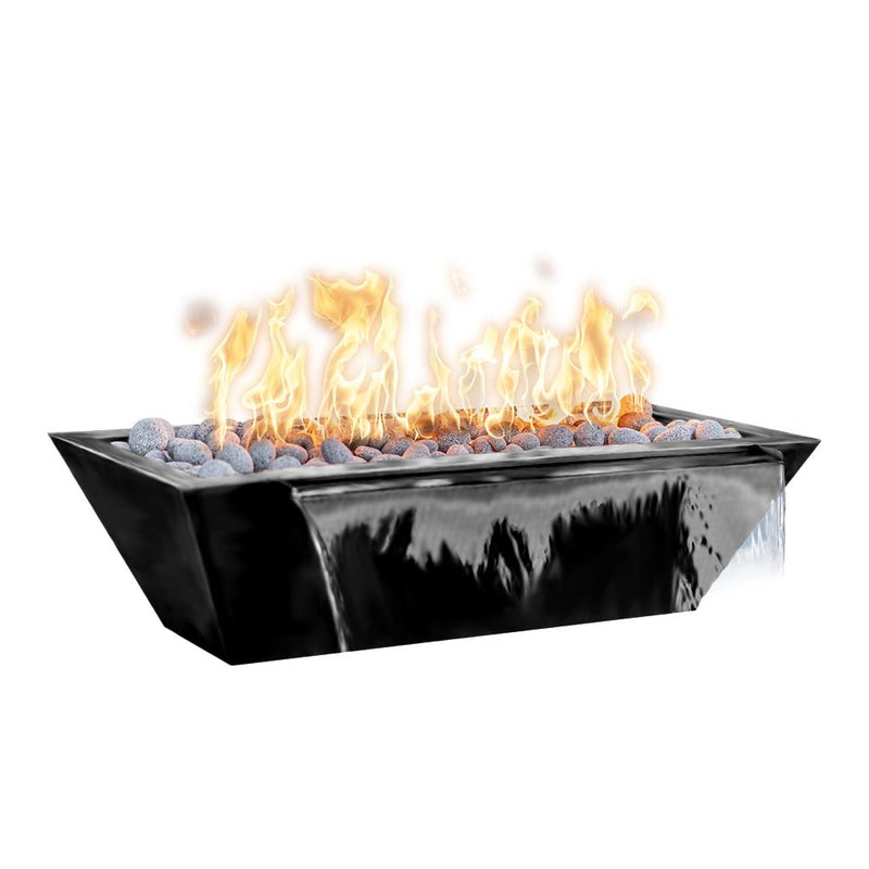 The Outdoor Plus Maya 72" Linear Fire & Water Bowl