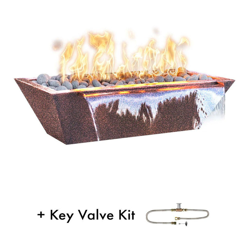 The Outdoor Plus Maya 72" Linear Fire & Water Bowl