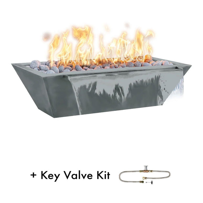 The Outdoor Plus Maya 72" Linear Fire & Water Bowl