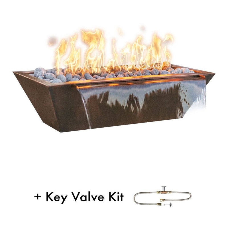 The Outdoor Plus Maya 72" Linear Fire & Water Bowl