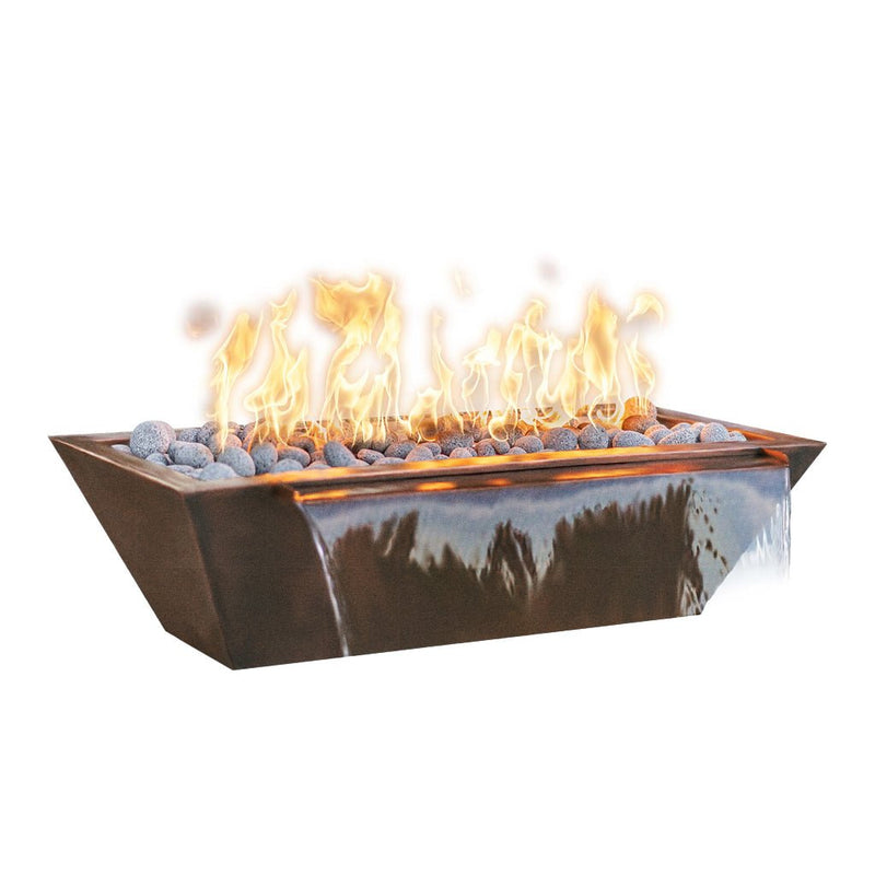 The Outdoor Plus Maya 72" Linear Fire & Water Bowl
