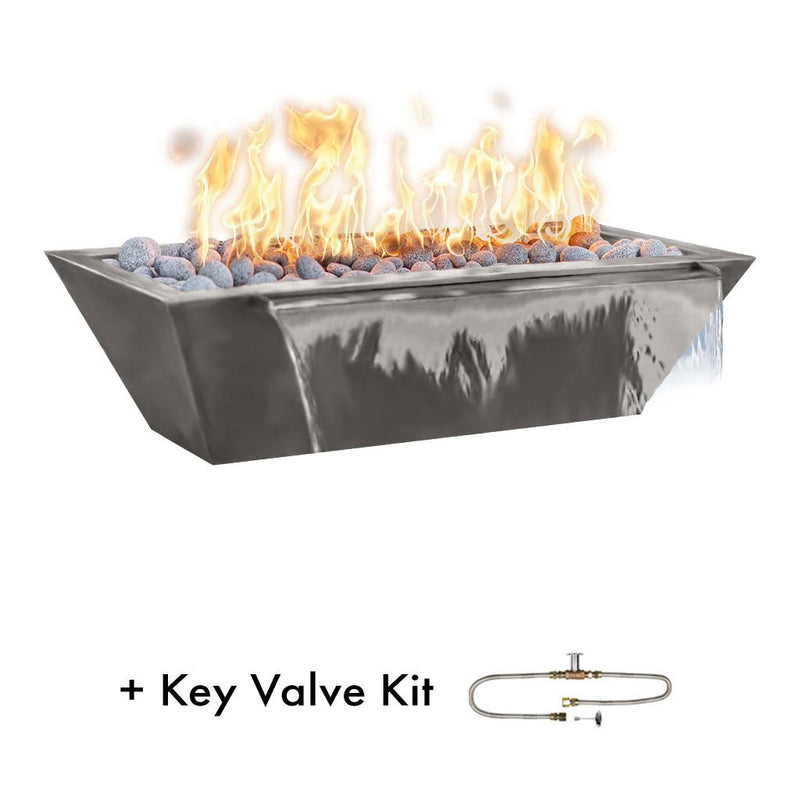The Outdoor Plus Maya 72" Linear Fire & Water Bowl