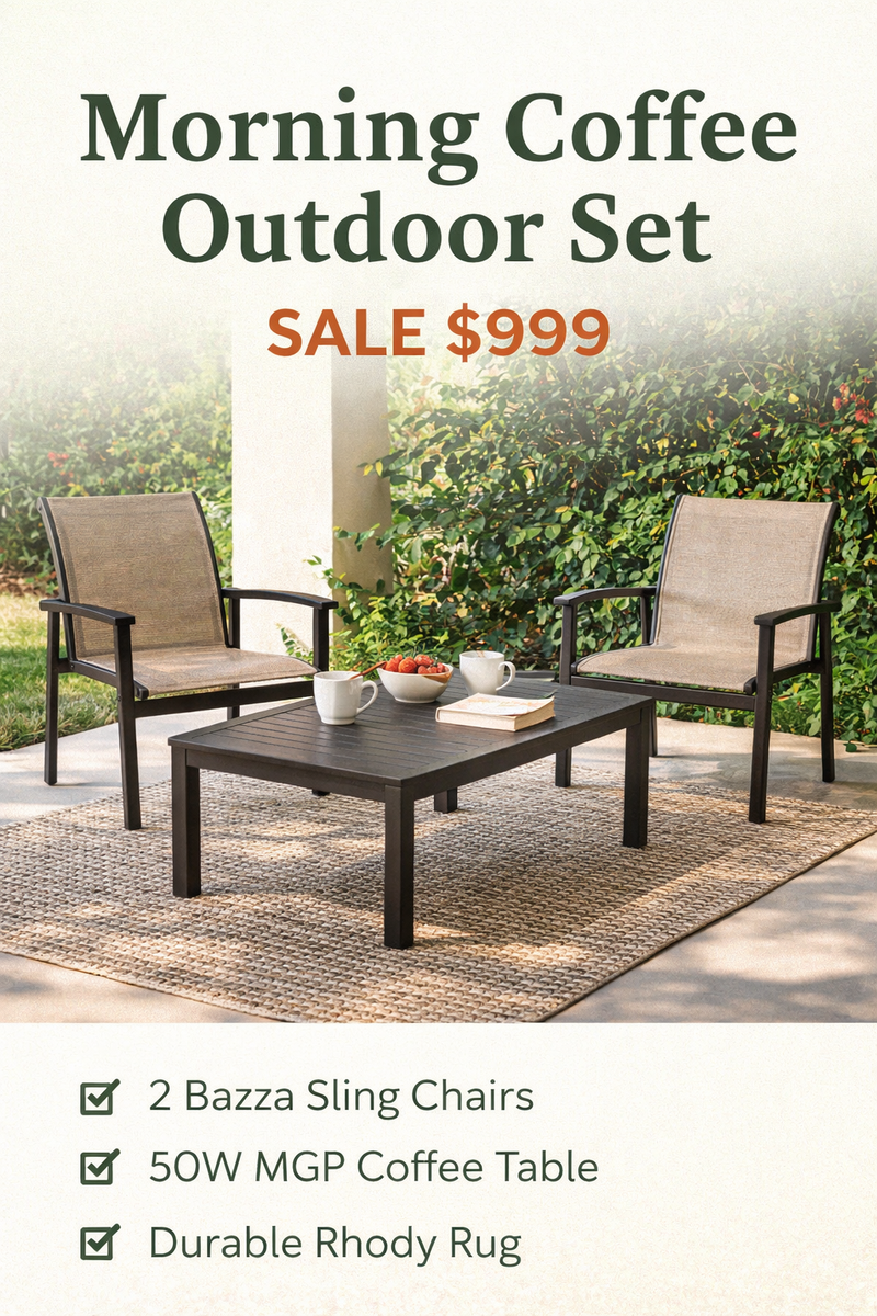 Morning Coffee Outdoor Set