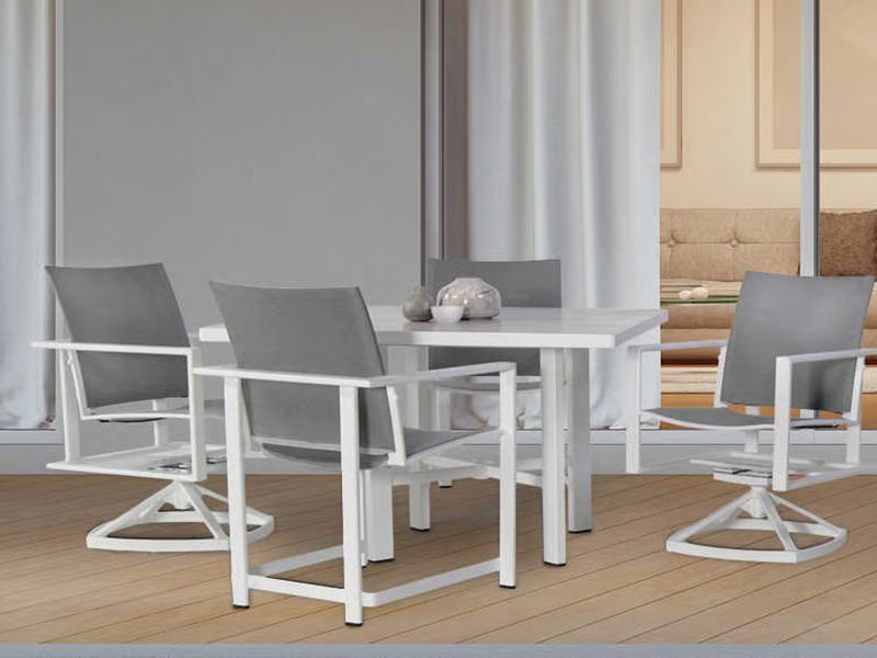 OW Lee Studio Sling Aluminum Outdoor Patio Dining Arm Chair