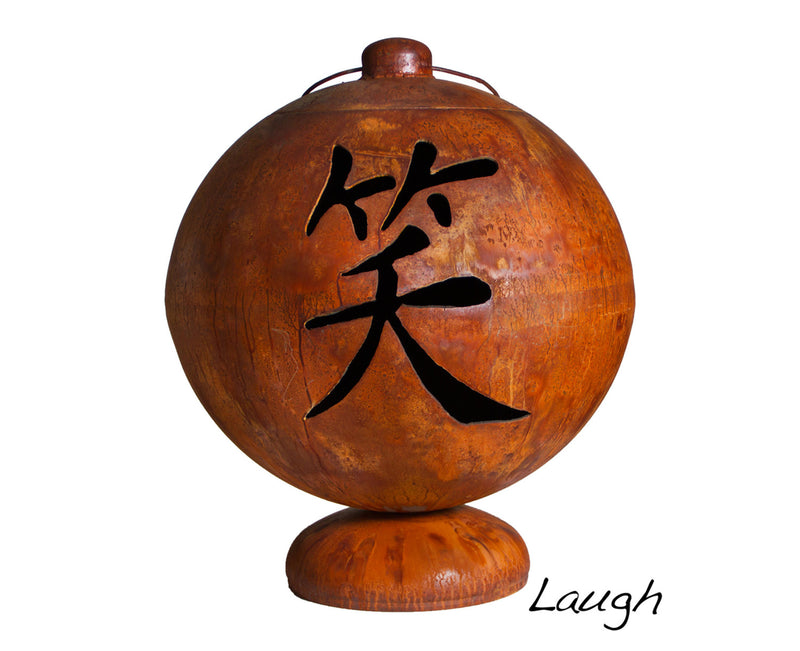 Ohio Flame “Live, Laugh, Love” 30-Inch Asian-Inspired Fire Globe™