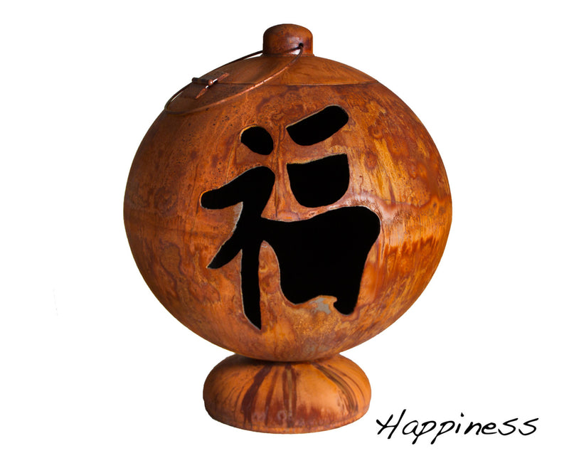 Ohio Flame “Peace, Happiness, Tranquility” 37-Inch Asian-Inspired Fire Globe™