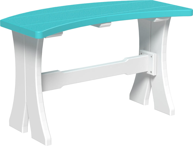 Poly 28 Table Bench Aruba Blue White