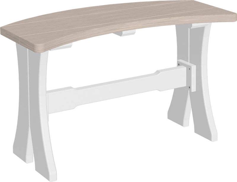 Poly 28 Table Bench Birch White