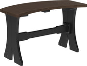 Poly 28 Table Bench Brazilian Walnut Black
