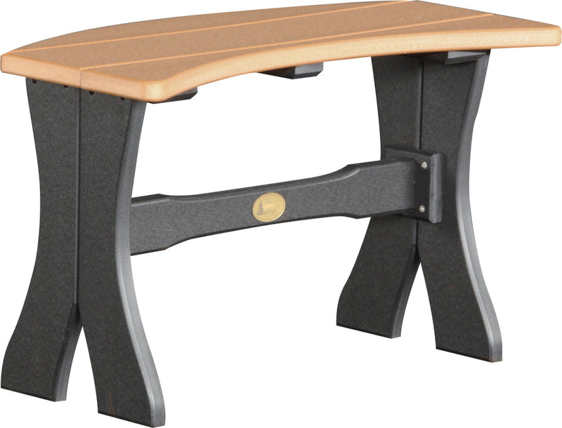 Poly 28 Table Bench Cedar Black