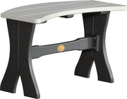 Poly 28 Table Bench Dove Gray Black