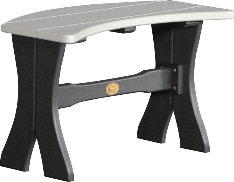 Poly 28 Table Bench Dove Gray Black